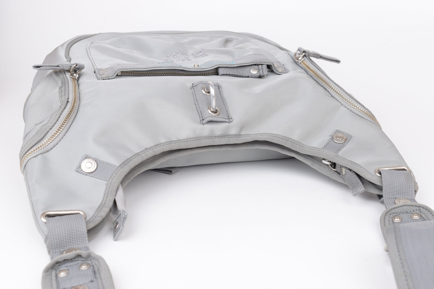* George Gina & Lucy Paula Punshing Gray Shoulder Bag, 30x40cm, Excellent 9/10
