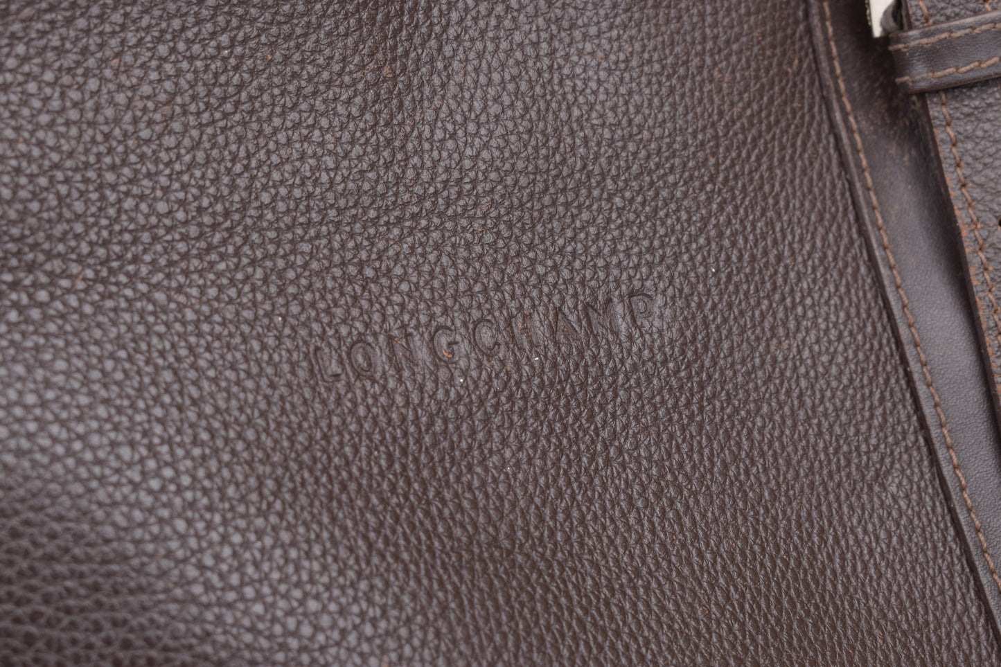 * Longchamp Medium Brown Leather Crossbody Bag, 22x24cm, V.Good 7/10