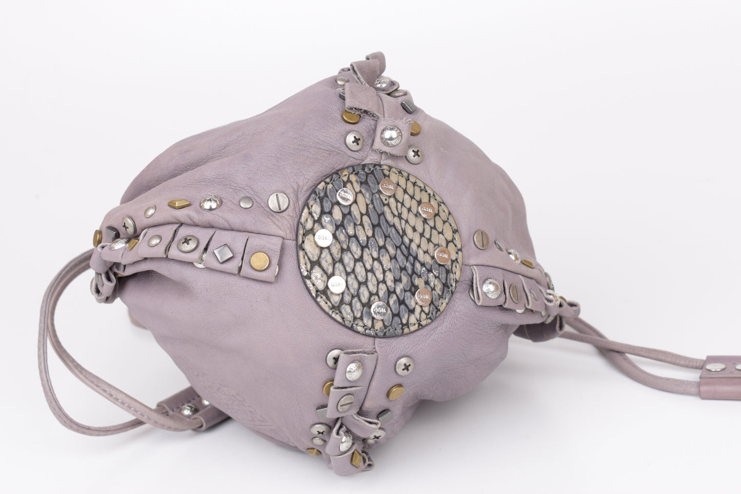 * George Gina & Lucy GGL Light Purple Leather Women Small Pouch Bag, 15x20cm, V.Good 8/10