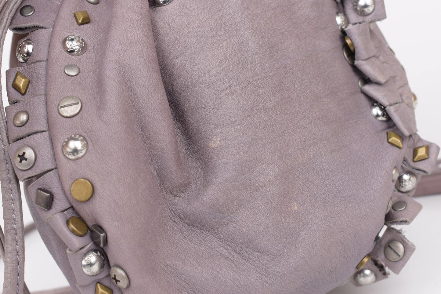 * George Gina & Lucy GGL Light Purple Leather Women Small Pouch Bag, 15x20cm, V.Good 8/10