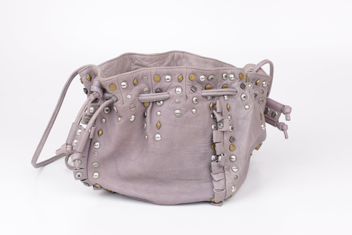 * George Gina & Lucy GGL Light Purple Leather Women Small Pouch Bag, 15x20cm, V.Good 8/10