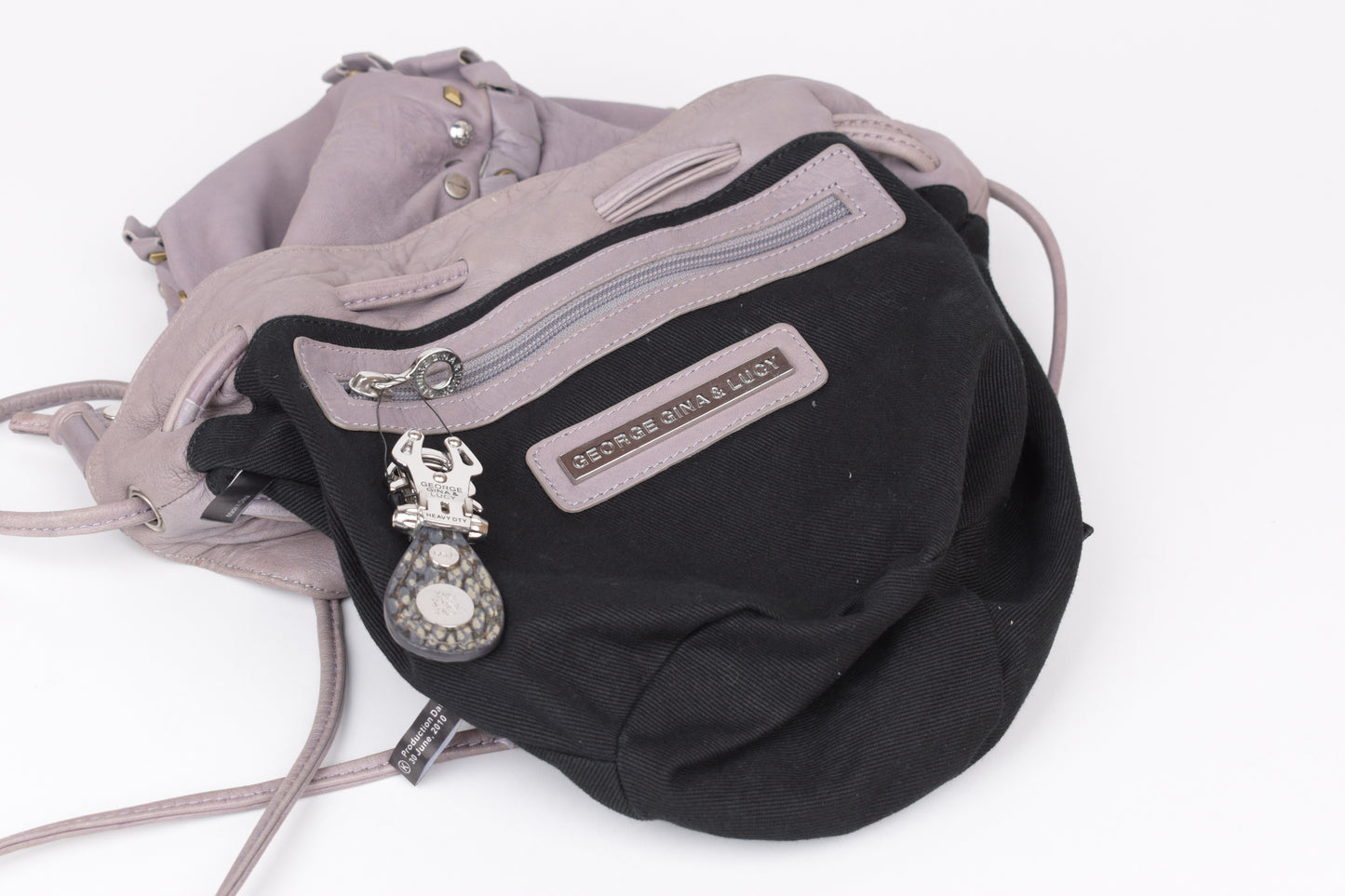* George Gina & Lucy GGL Light Purple Leather Women Small Pouch Bag, 15x20cm, V.Good 8/10