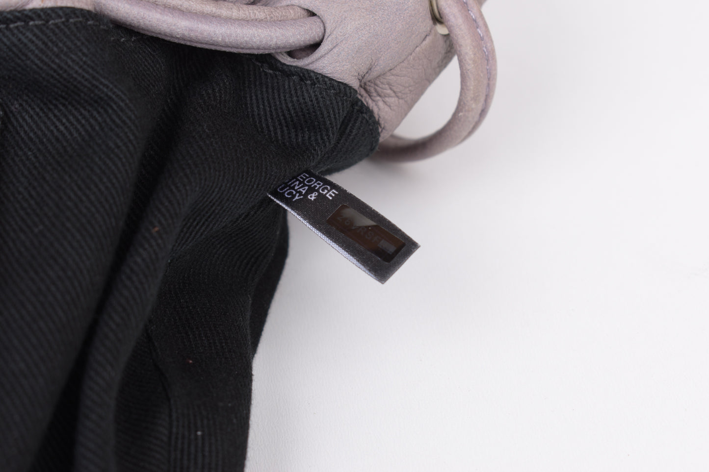* George Gina & Lucy GGL Light Purple Leather Women Small Pouch Bag, 15x20cm, V.Good 8/10