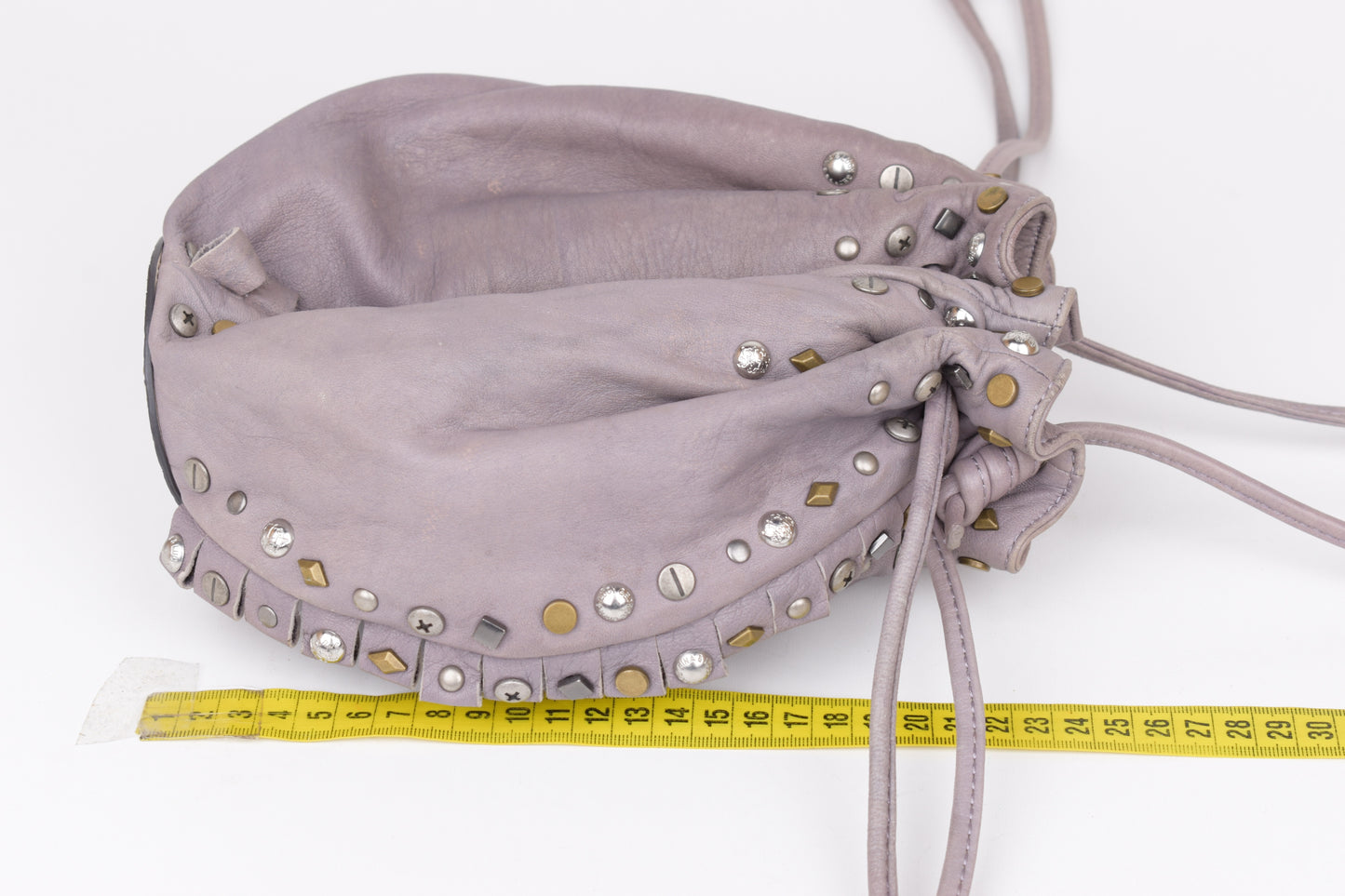 * George Gina & Lucy GGL Light Purple Leather Women Small Pouch Bag, 15x20cm, V.Good 8/10