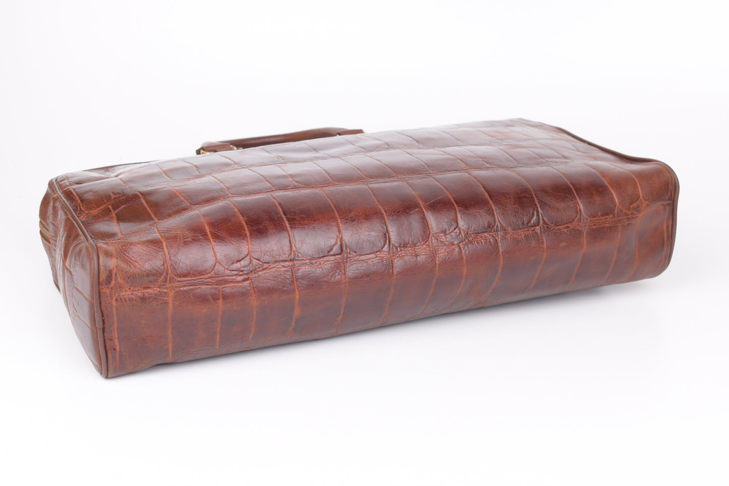 * Burberry Brown Leather Travel Bag, 47x30cm; Excellent 9/10