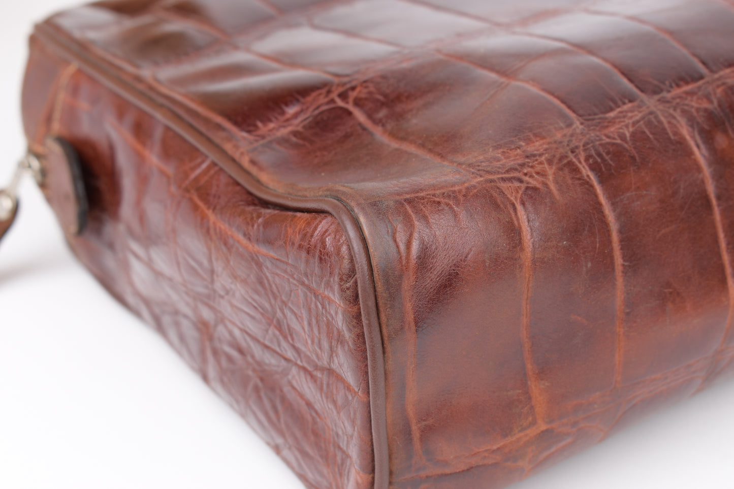 * Burberry Brown Leather Travel Bag, 47x30cm; Excellent 9/10