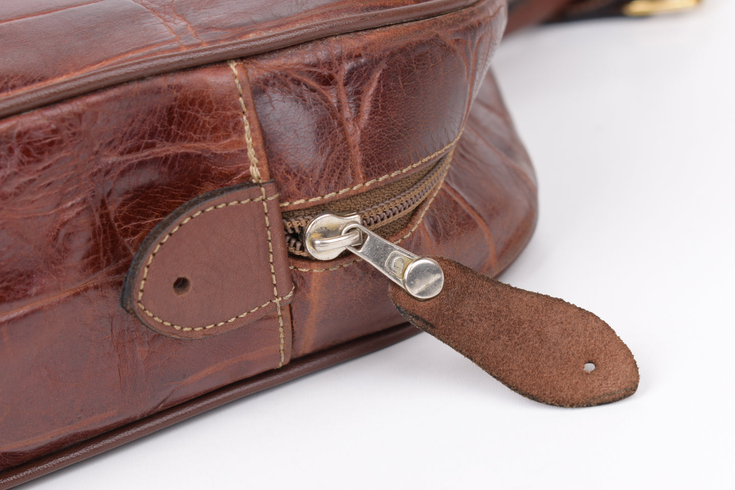 * Burberry Brown Leather Travel Bag, 47x30cm; Excellent 9/10