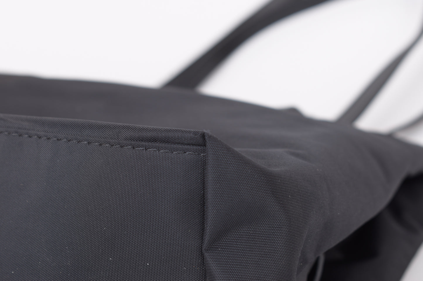 * Brics Nylon and Leather Three-Compartment Medium Shopping Bag black, 32x25cm, Excellent 10/10