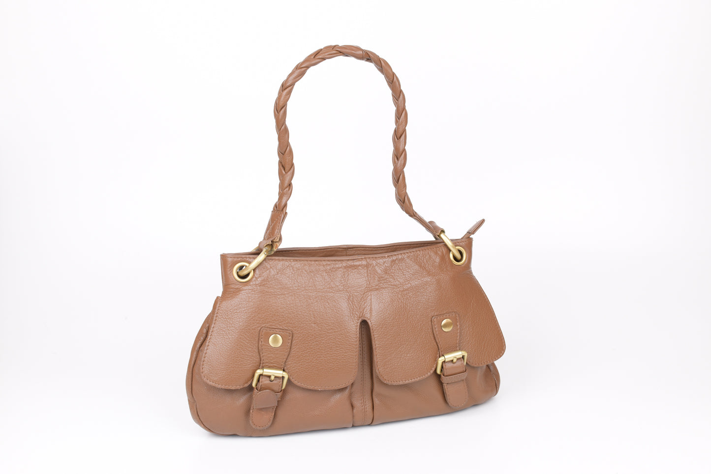 * Clarks Medium Brown Leather Women Bag, 36x20cm, V.Good 8/10