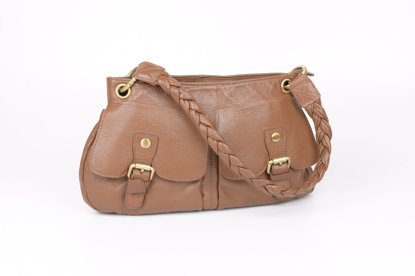 * Clarks Medium Brown Leather Women Bag, 36x20cm, V.Good 8/10