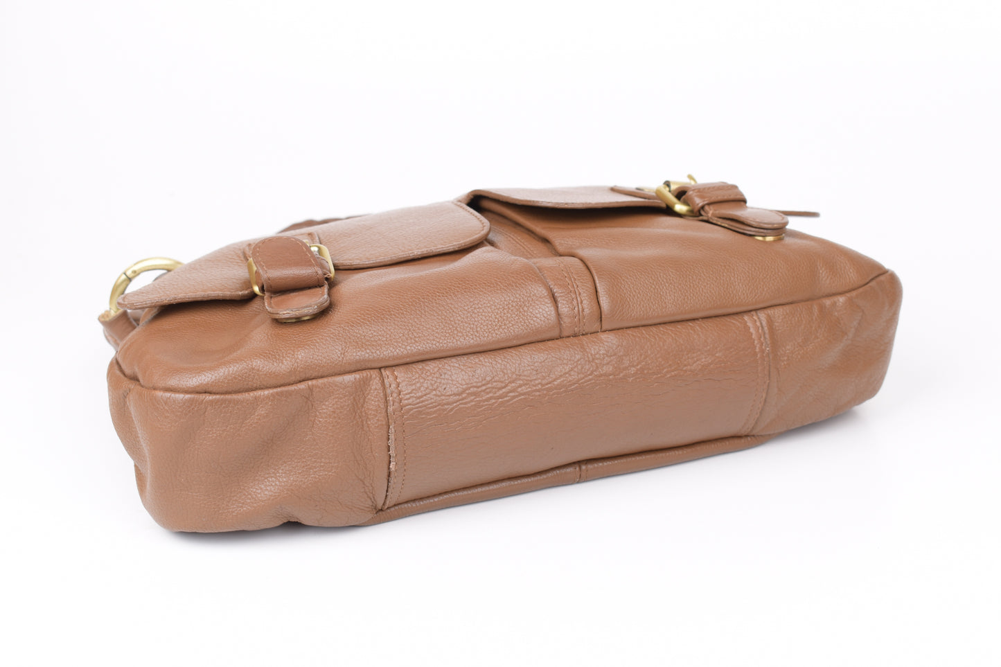 * Clarks Medium Brown Leather Women Bag, 36x20cm, V.Good 8/10