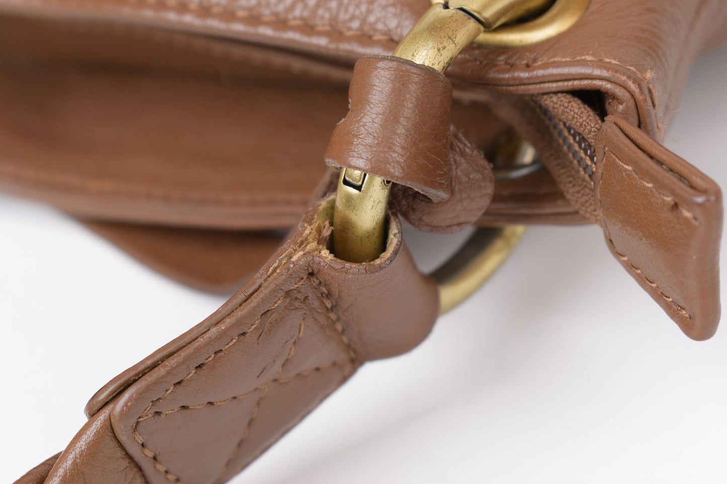 * Clarks Medium Brown Leather Women Bag, 36x20cm, V.Good 8/10