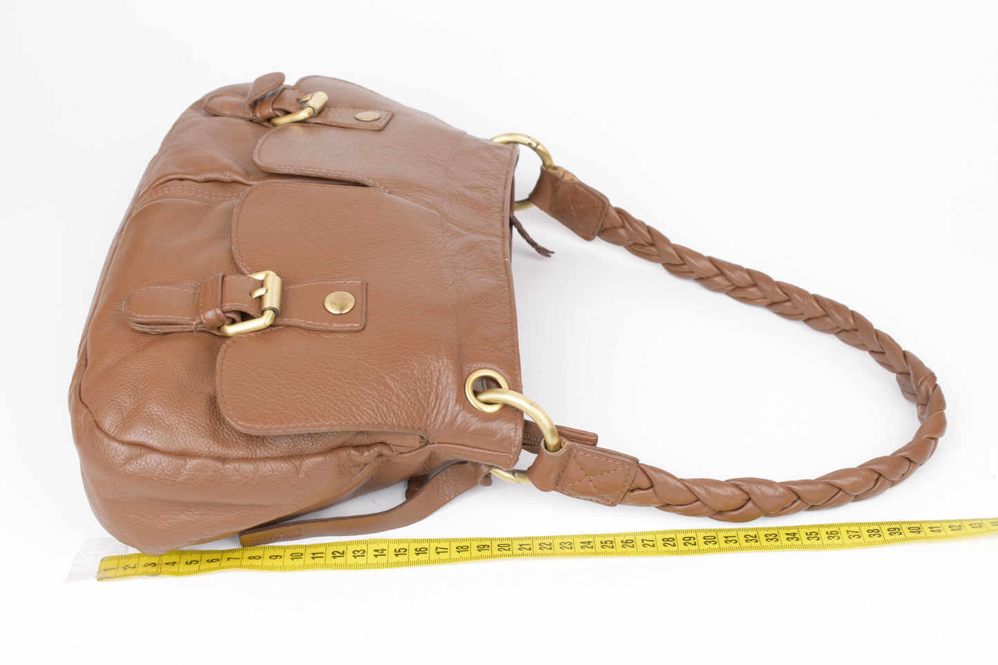 * Clarks Medium Brown Leather Women Bag, 36x20cm, V.Good 8/10