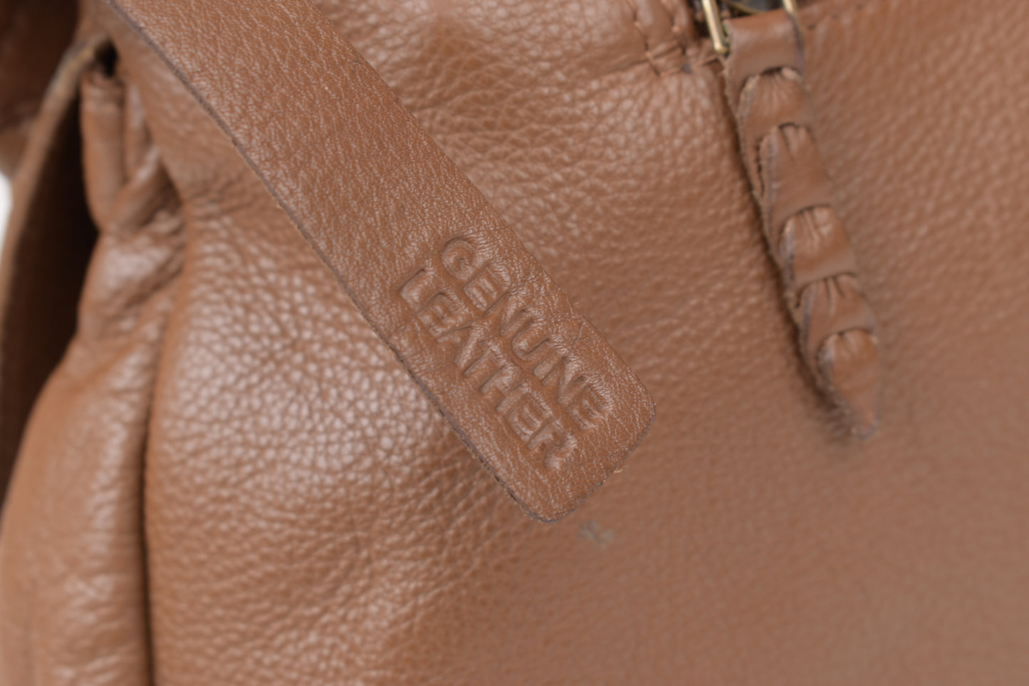 * Clarks Medium Brown Leather Women Bag, 36x20cm, V.Good 8/10