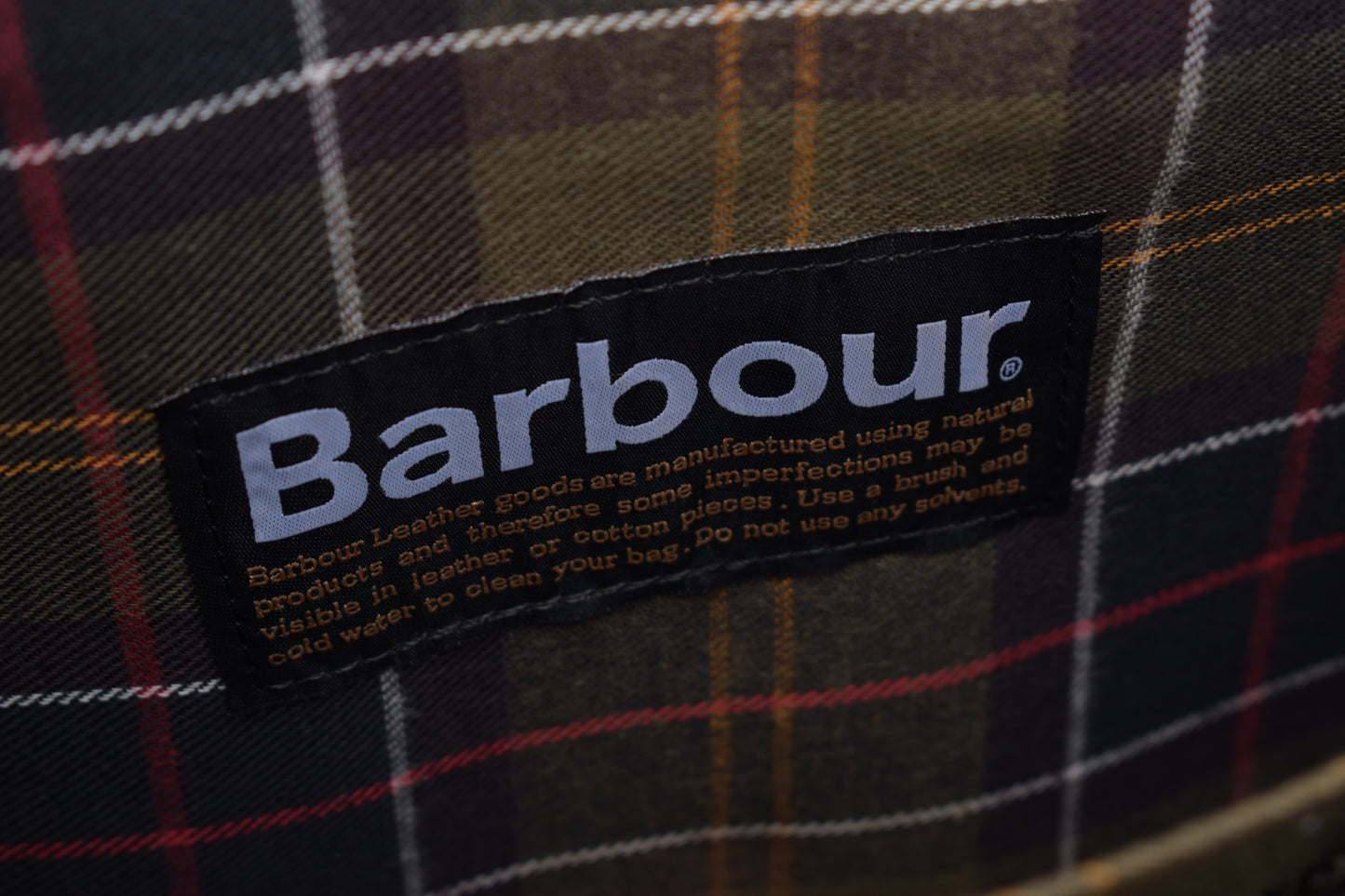 * Barbour Brown Leather Messenger Bag, 42x30cm, Excellent 9/10