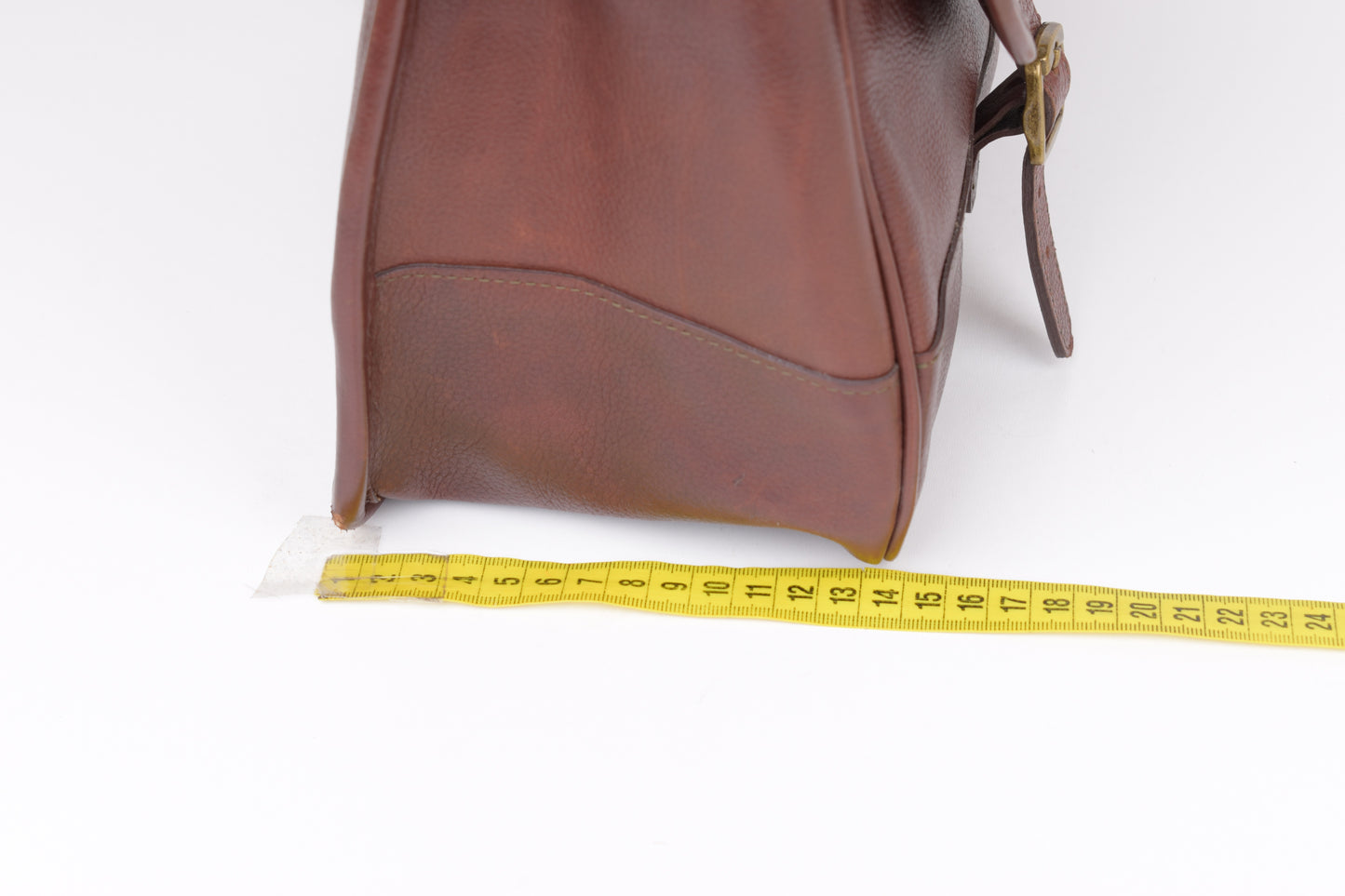 * Barbour Brown Leather Messenger Bag, 42x30cm, Excellent 9/10