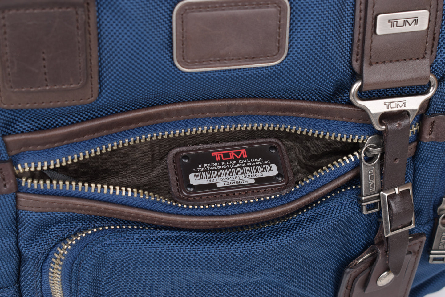 * Tumi Alpha Bravo Nylon Blue Laptop Bag, 38x27cm, Excellent 10/10