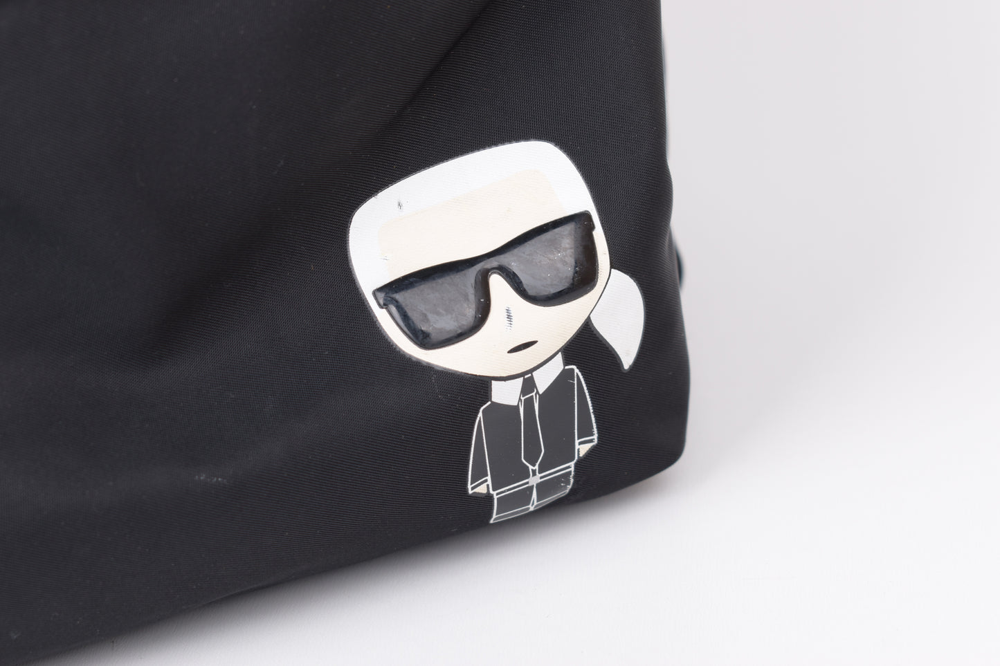 * Karl Lagerfeld Nylon Black Backpack, 30x38cm, Excellent 9/10