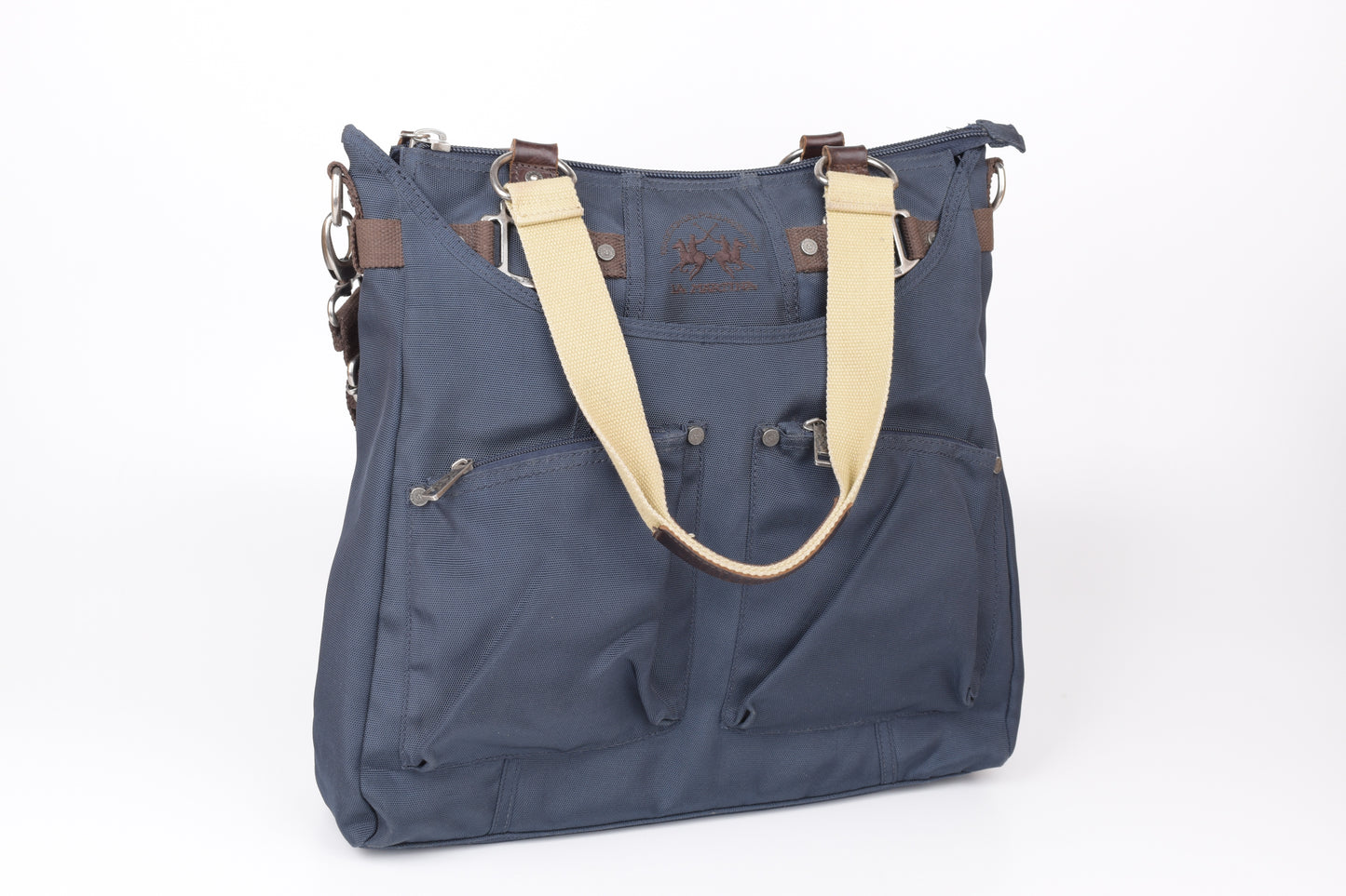 * La Martina Large Nylon Shoulder Shopper Bag, 40x41cm, Excellent 9/10