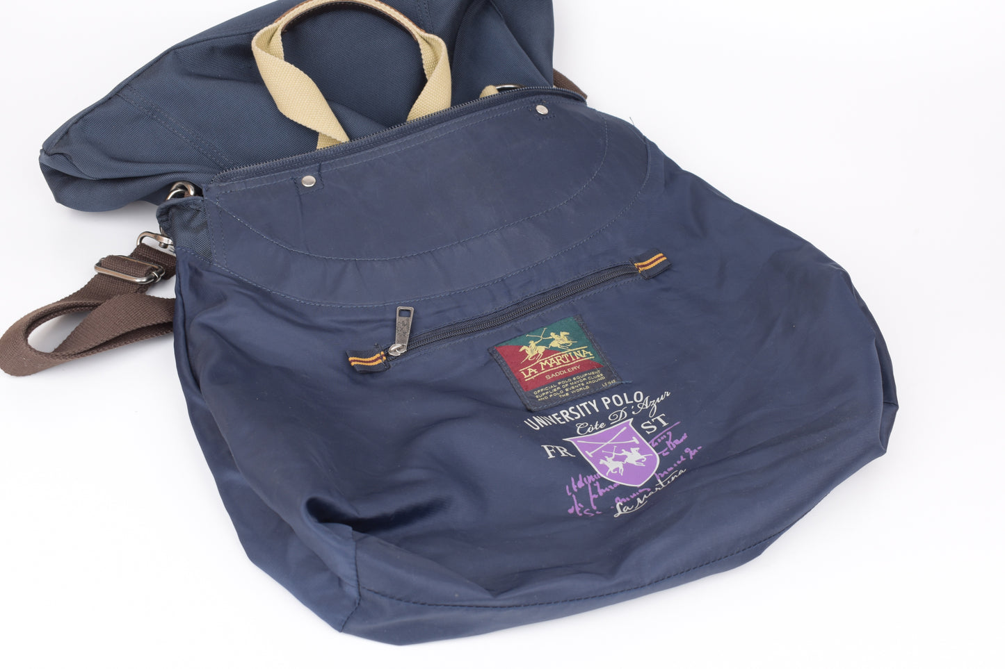 * La Martina Large Nylon Shoulder Shopper Bag, 40x41cm, Excellent 9/10