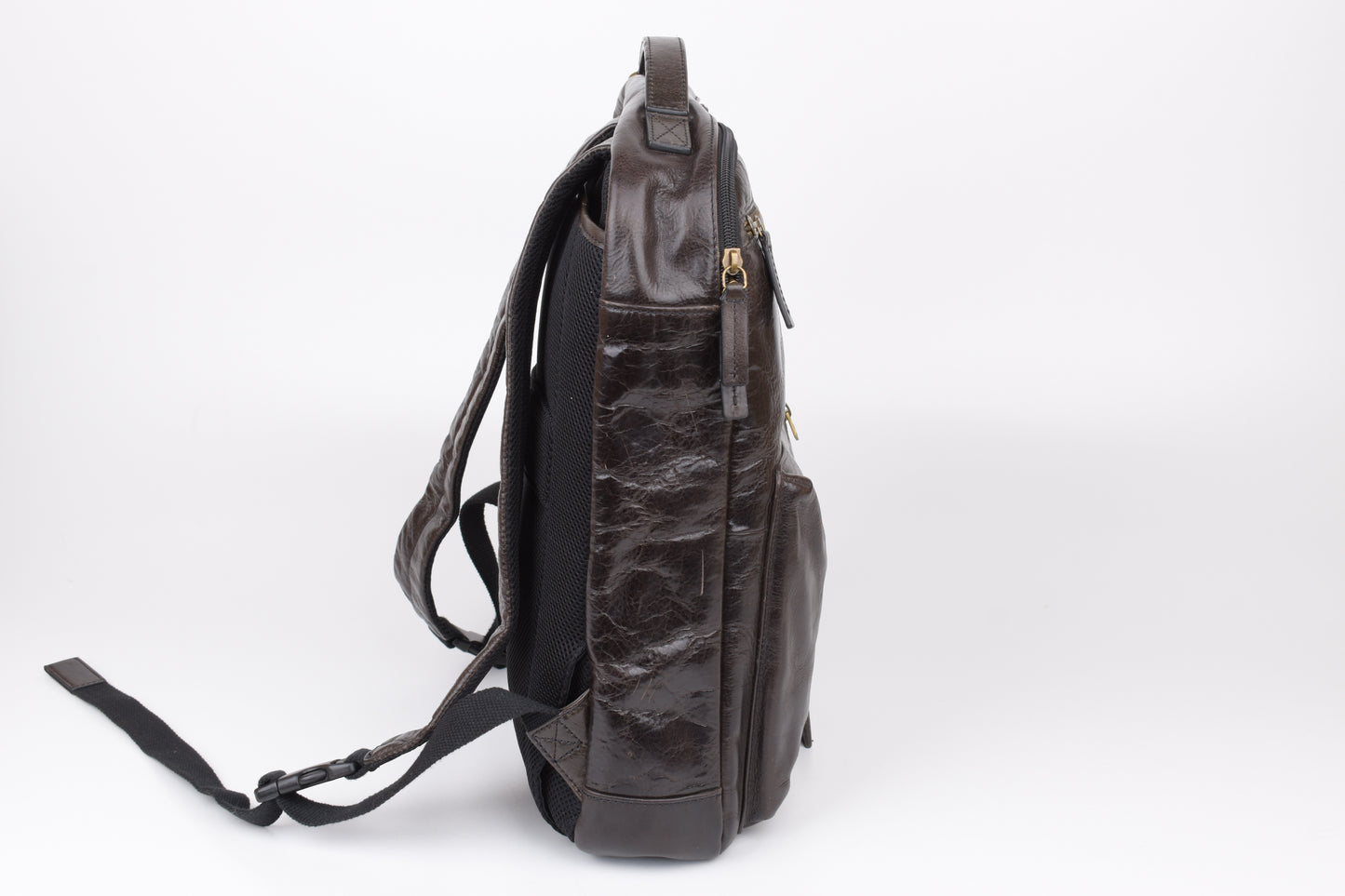 * FOSSIL Dark Brown Buckner Convertible Commuter Cognac, 30x40cm, V.Good 8/10