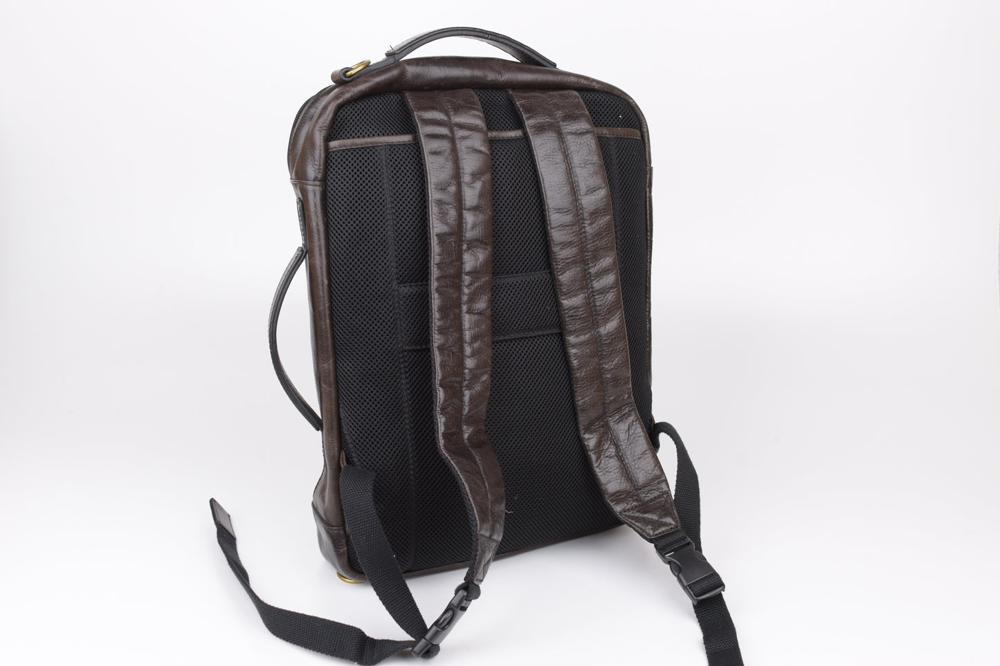 * FOSSIL Dark Brown Buckner Convertible Commuter Cognac, 30x40cm, V.Good 8/10