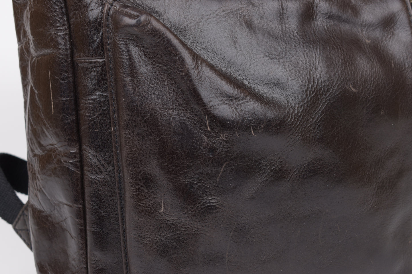 * FOSSIL Dark Brown Buckner Convertible Commuter Cognac, 30x40cm, V.Good 8/10