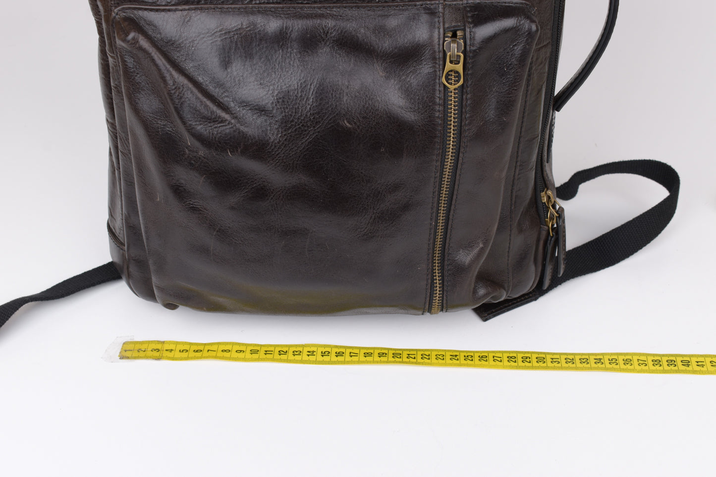 * FOSSIL Dark Brown Buckner Convertible Commuter Cognac, 30x40cm, V.Good 8/10