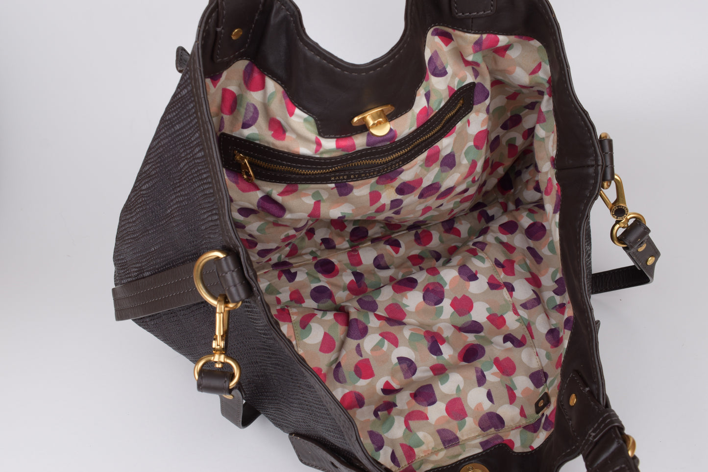* MARC By MARC JACOBS Dark Brown Large Leather Shopper Bag, 38x34cm, Ewcellent 10/10