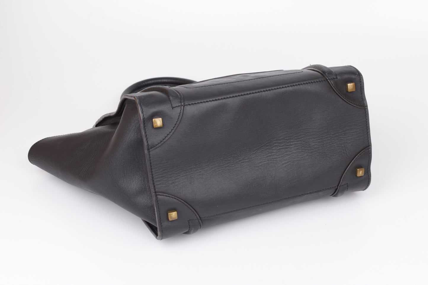 * CELINE 2014 Luggage Phantom Black Leather Hand Tote Bag, 30x30cm, V.Good 7/10 *Read