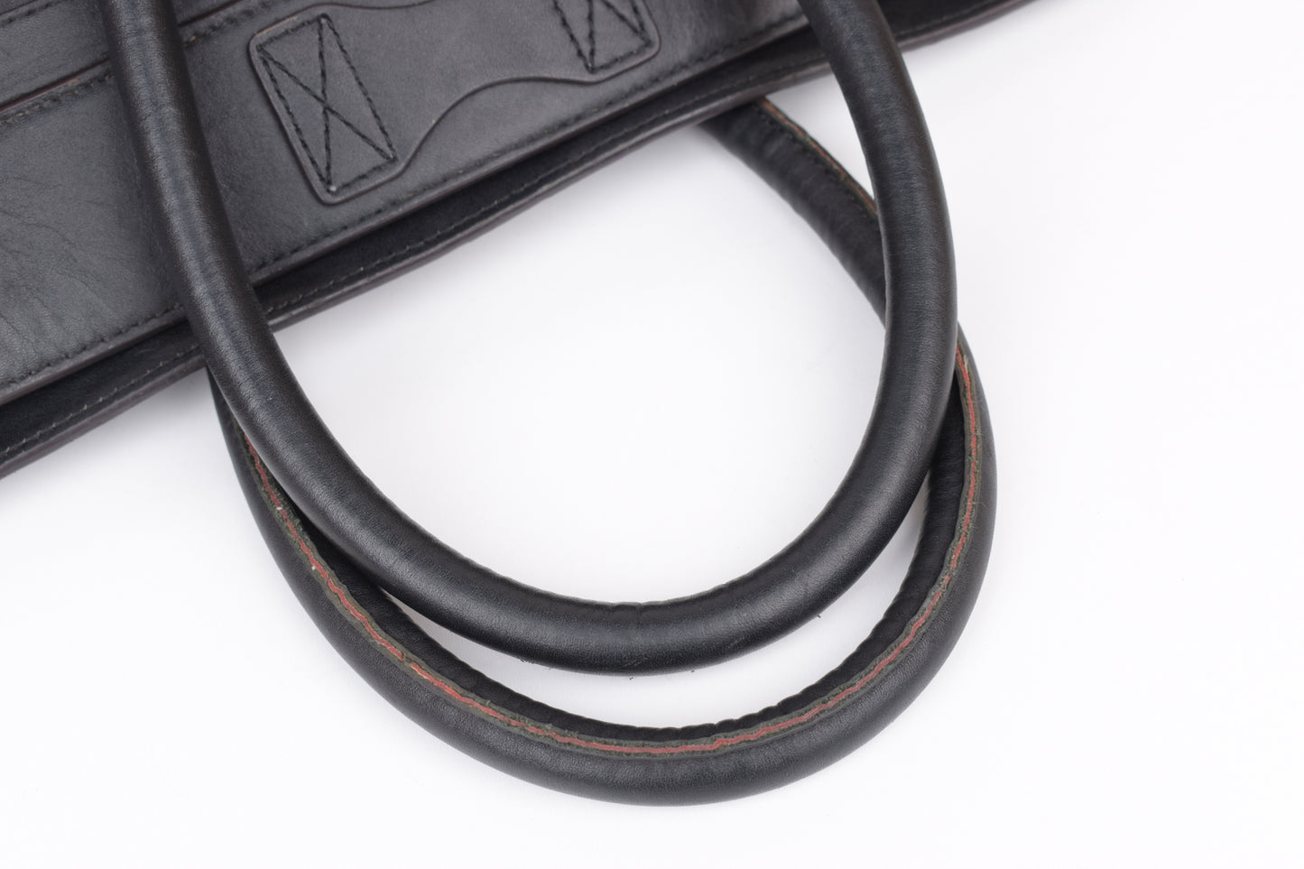 * CELINE 2014 Luggage Phantom Black Leather Hand Tote Bag, 30x30cm, V.Good 7/10 *Read
