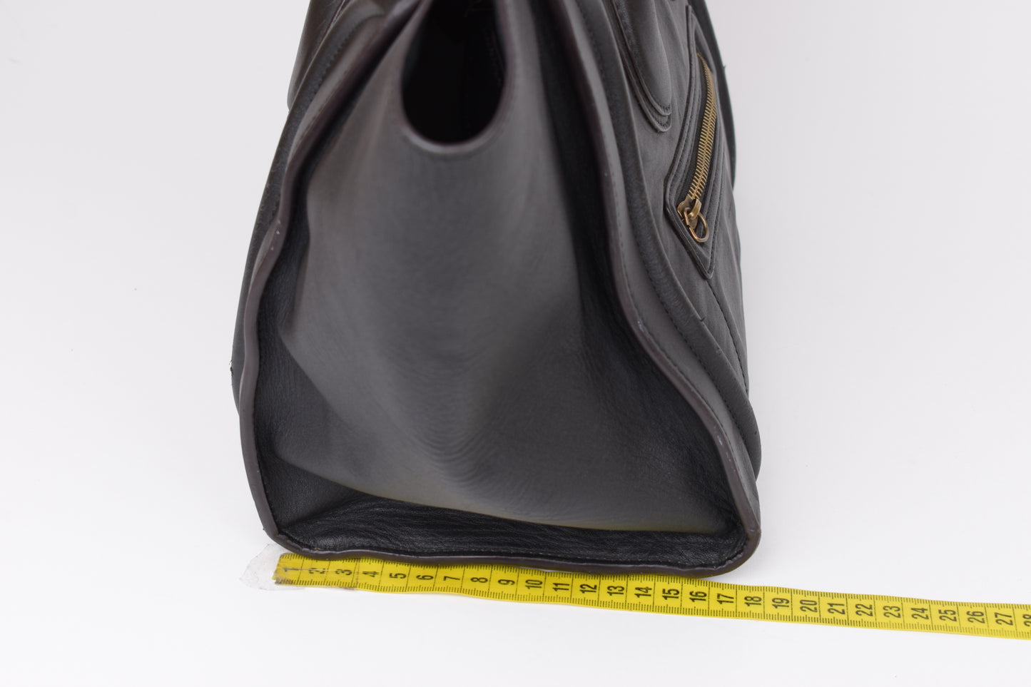 * CELINE 2014 Luggage Phantom Black Leather Hand Tote Bag, 30x30cm, V.Good 7/10 *Read