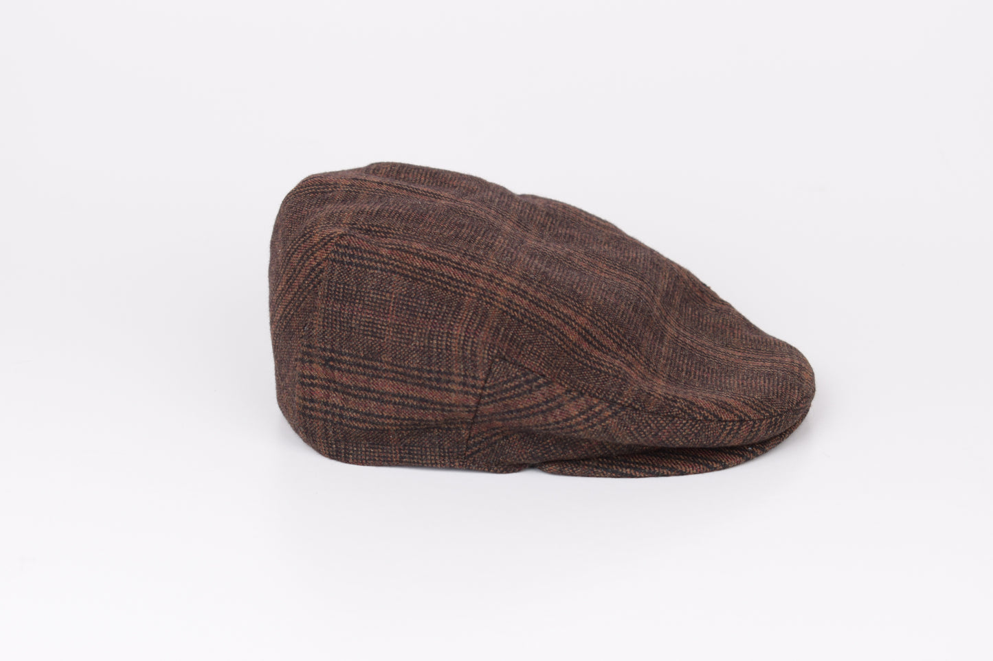 * Burberry London Vintage Men's Grey Nova Check Wool Flat Cap Hat, Size M, V.Good 7/10