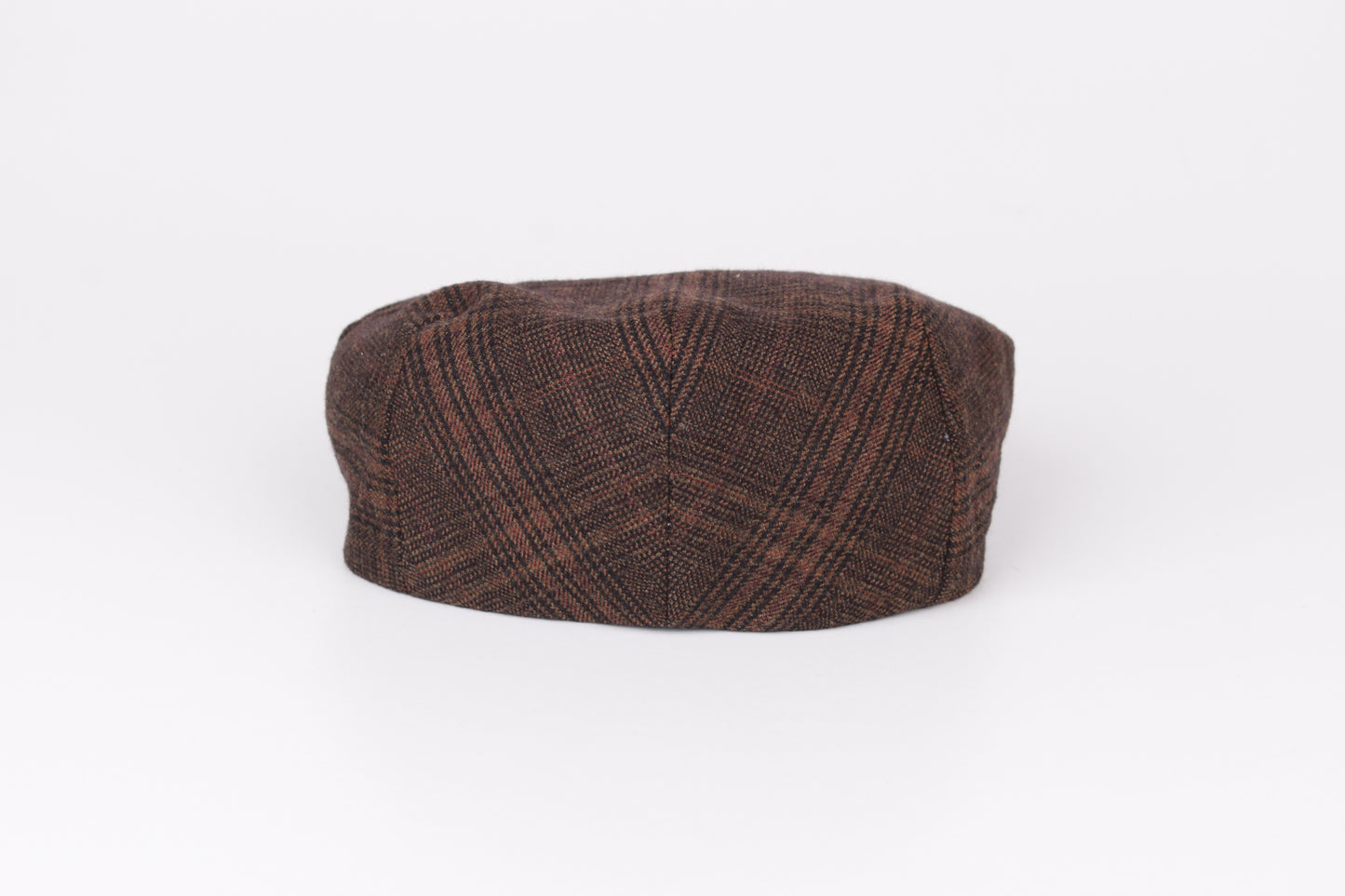 * Burberry London Vintage Men's Grey Nova Check Wool Flat Cap Hat, Size M, V.Good 7/10