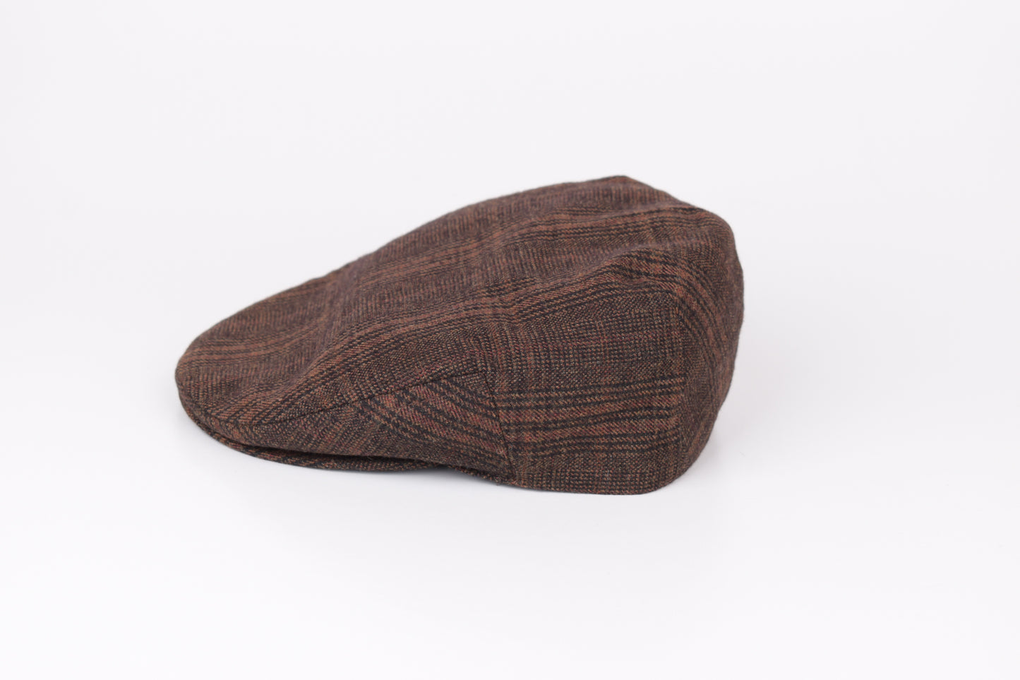 * Burberry London Vintage Men's Grey Nova Check Wool Flat Cap Hat, Size M, V.Good 7/10