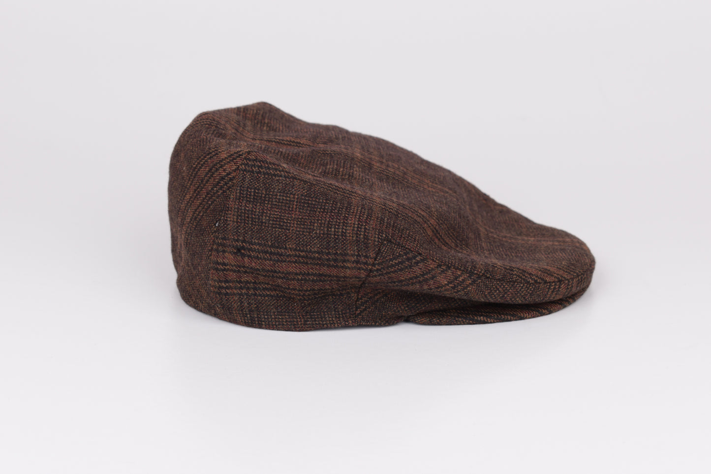 * Burberry London Vintage Men's Grey Nova Check Wool Flat Cap Hat, Size M, V.Good 7/10