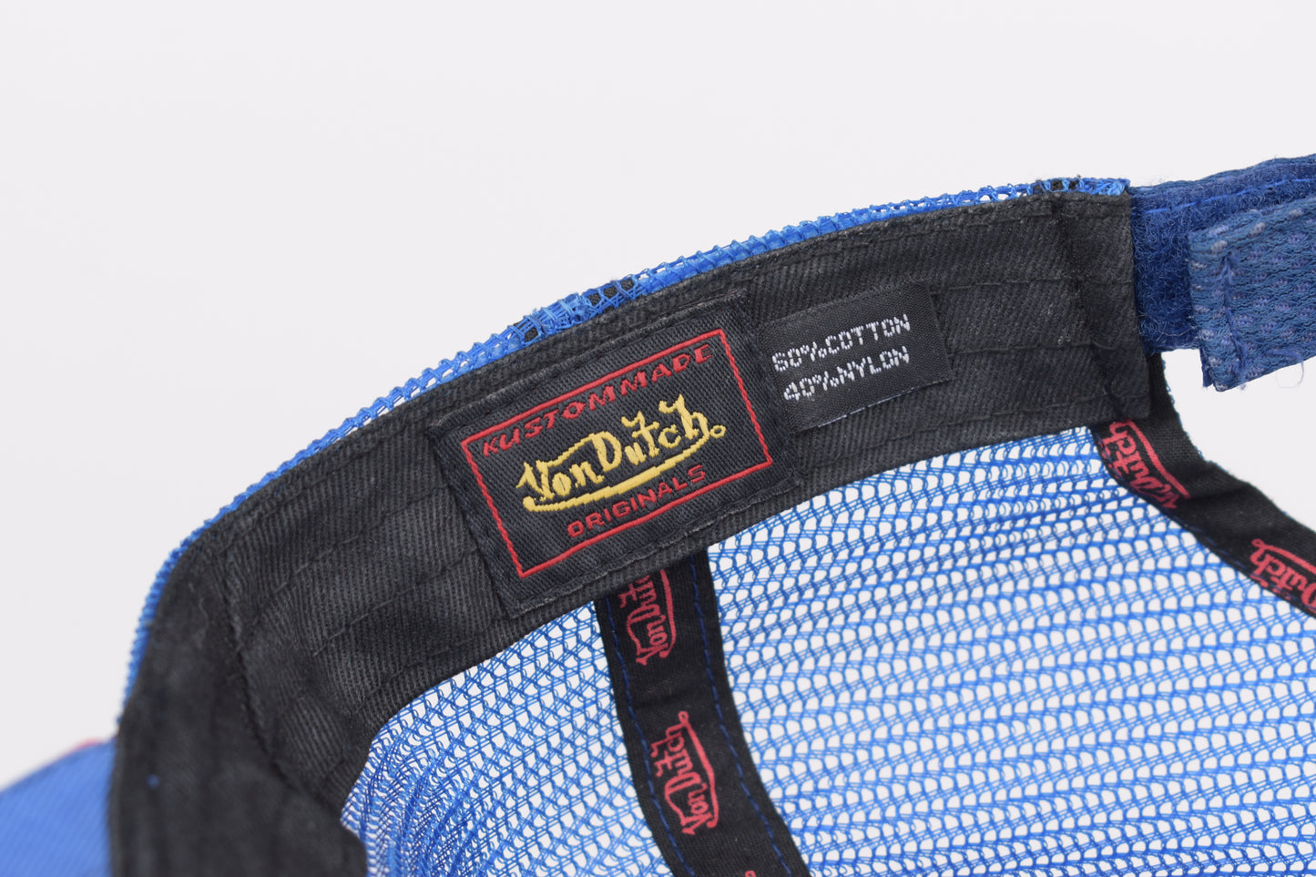 * Von Dutch Logo Blue Trucker Cap Hat, V.Good 8/10