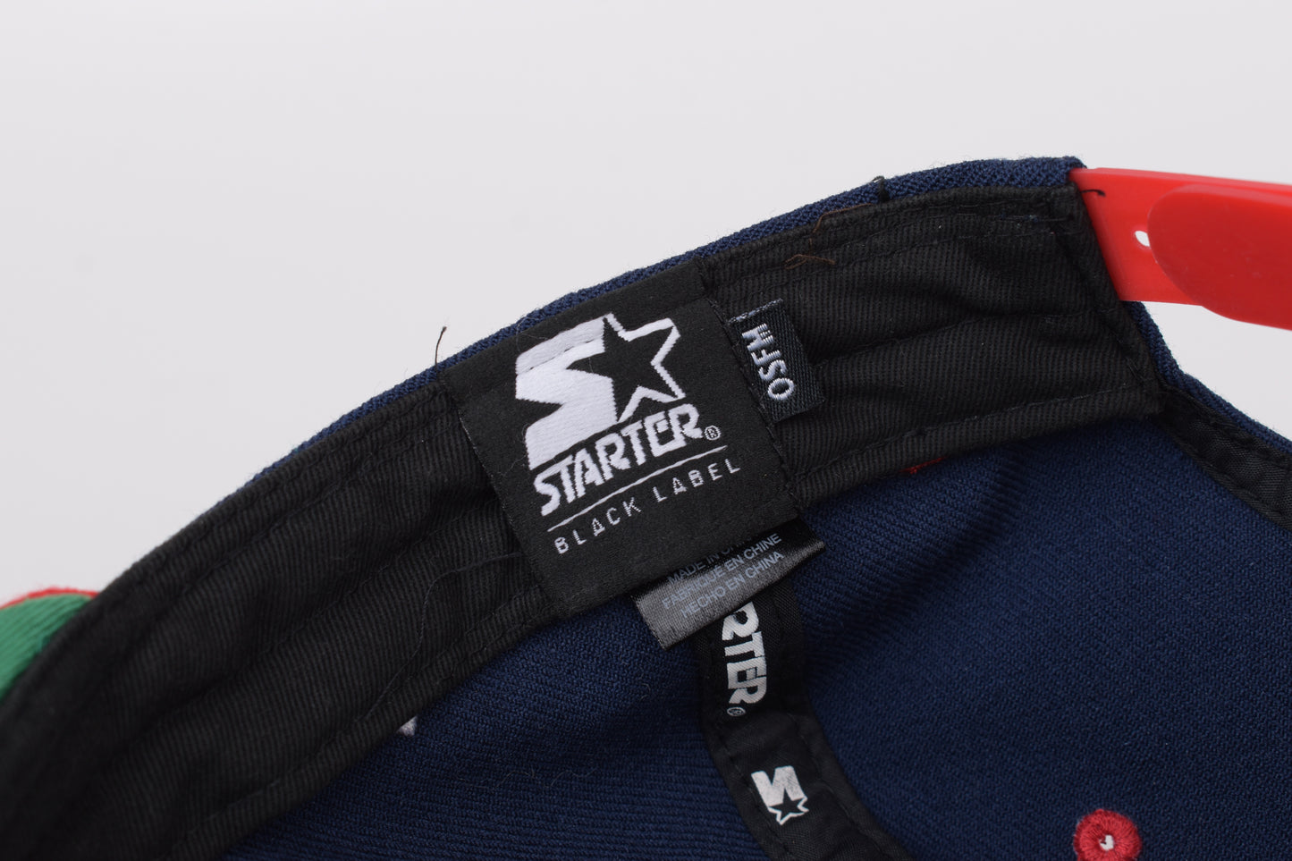 * Snapback Baseball Starter Black Label Hat Cap, V.Good 8/10