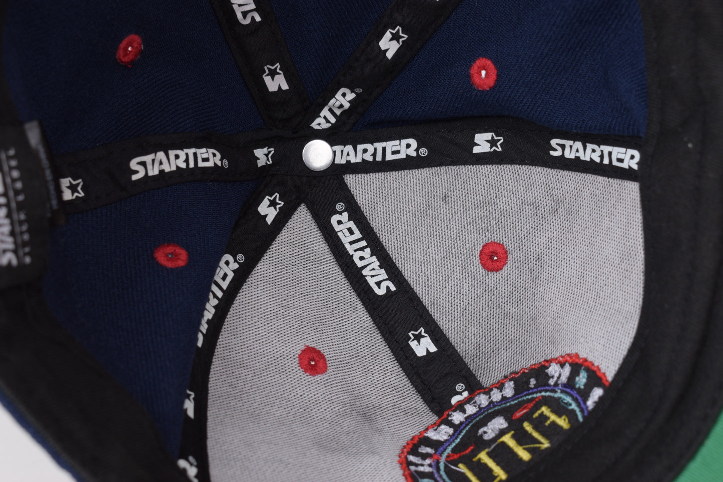 * Snapback Baseball Starter Black Label Hat Cap, V.Good 8/10