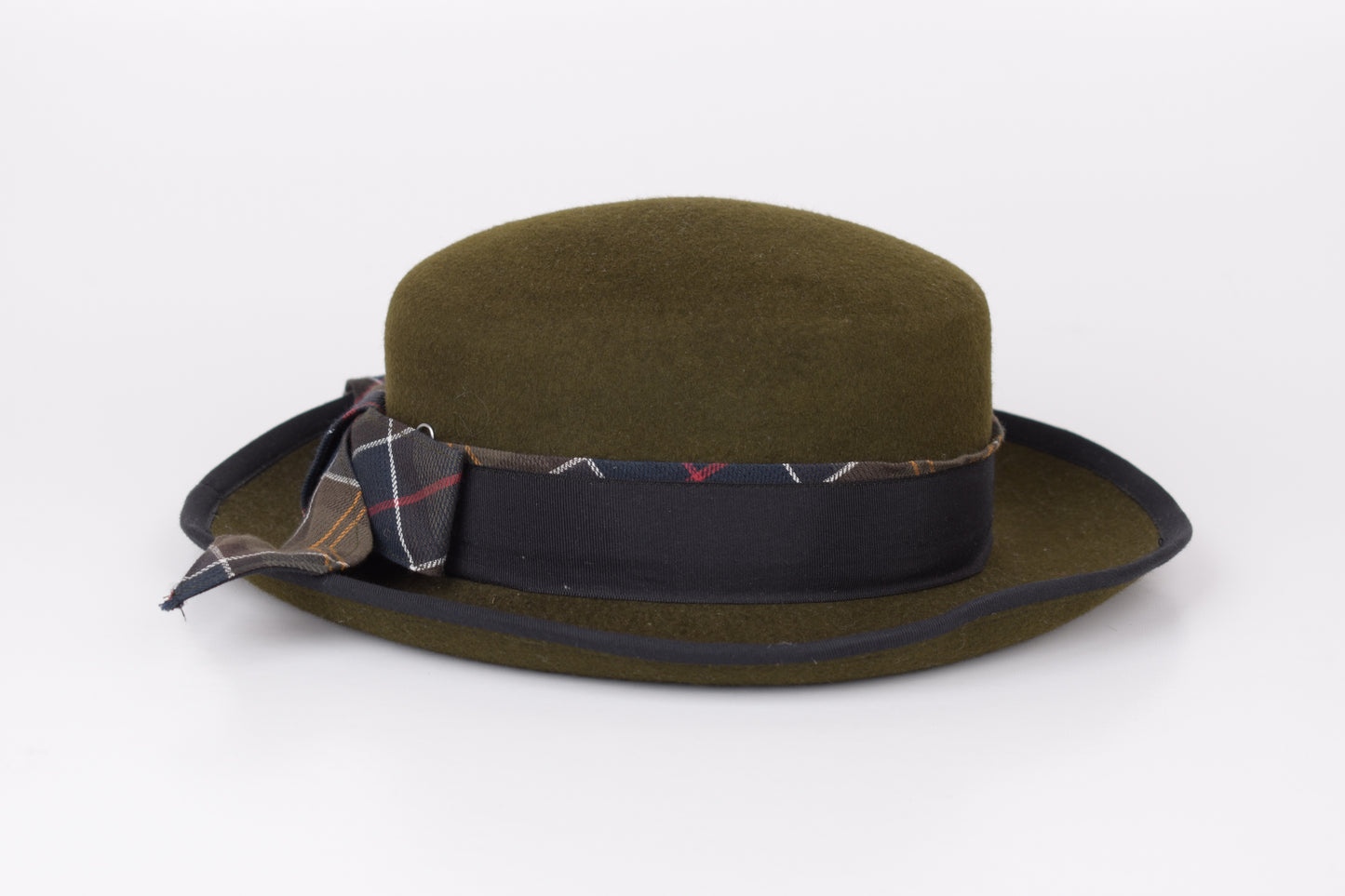 * Barbour Wool Felt Ladies Country Rural Sports Olive Hat, Size M, Excellent 9/10