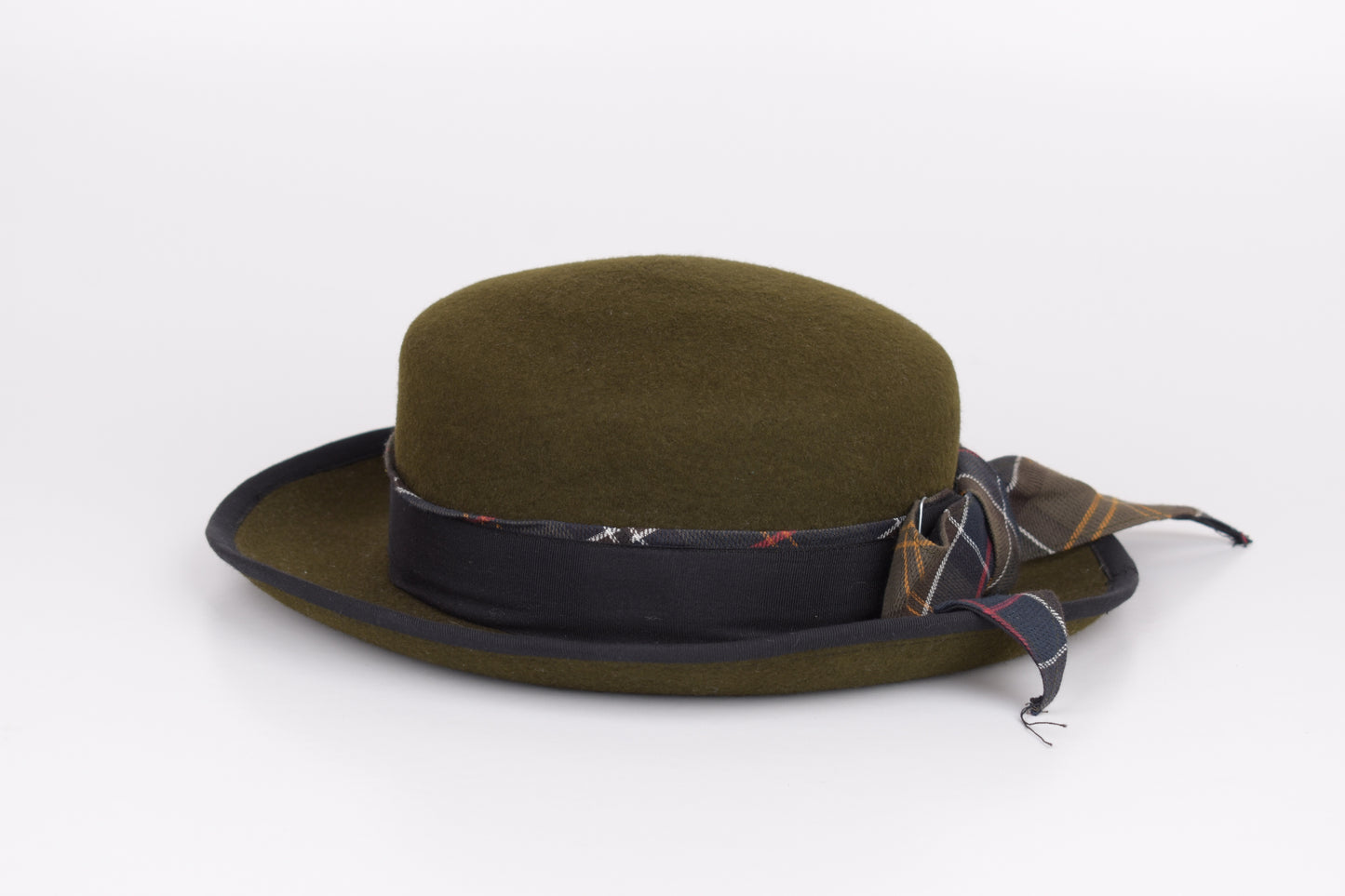 * Barbour Wool Felt Ladies Country Rural Sports Olive Hat, Size M, Excellent 9/10