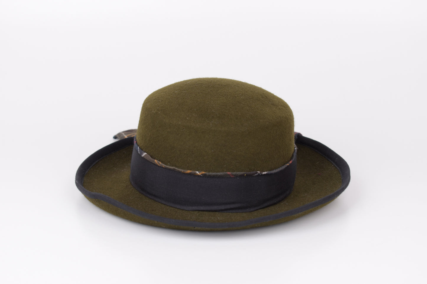 * Barbour Wool Felt Ladies Country Rural Sports Olive Hat, Size M, Excellent 9/10