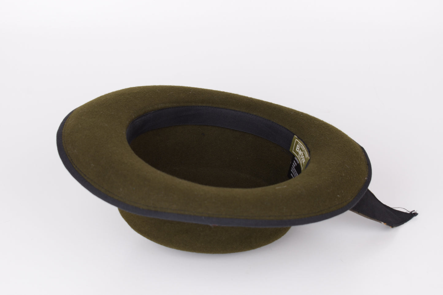 * Barbour Wool Felt Ladies Country Rural Sports Olive Hat, Size M, Excellent 9/10