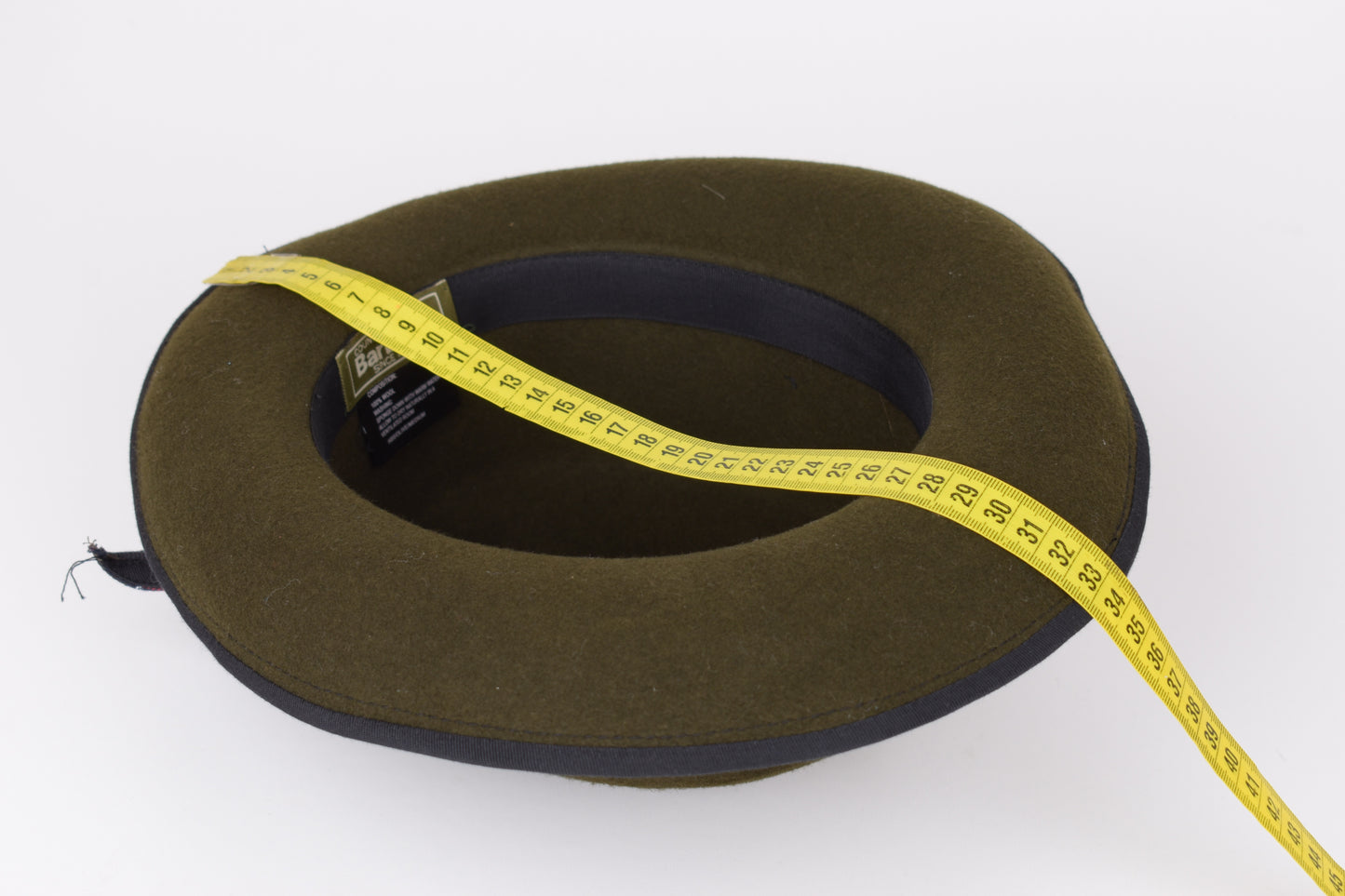 * Barbour Wool Felt Ladies Country Rural Sports Olive Hat, Size M, Excellent 9/10