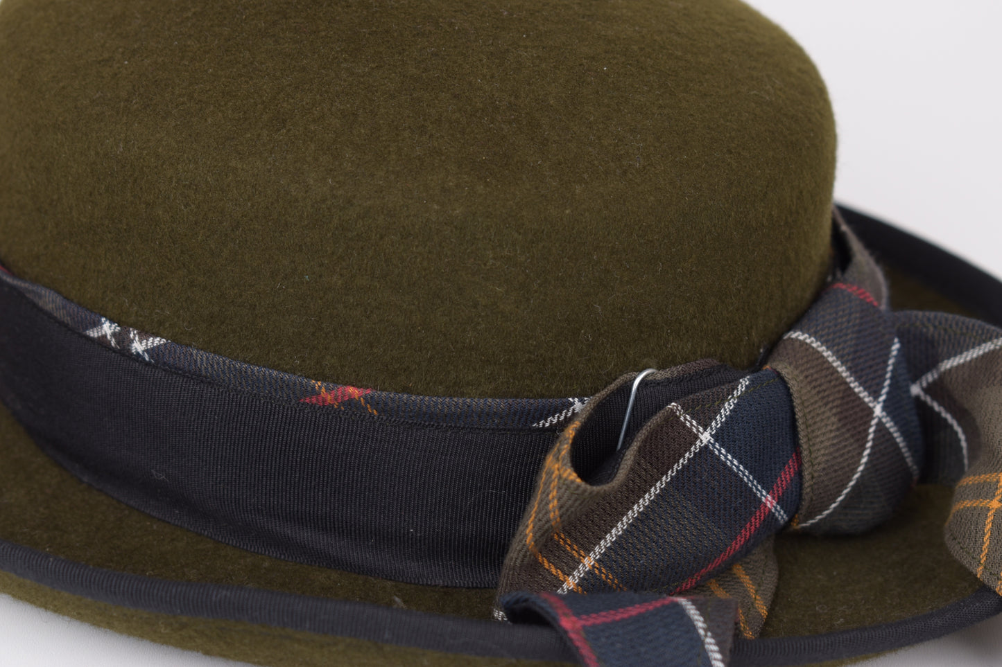 * Barbour Wool Felt Ladies Country Rural Sports Olive Hat, Size M, Excellent 9/10