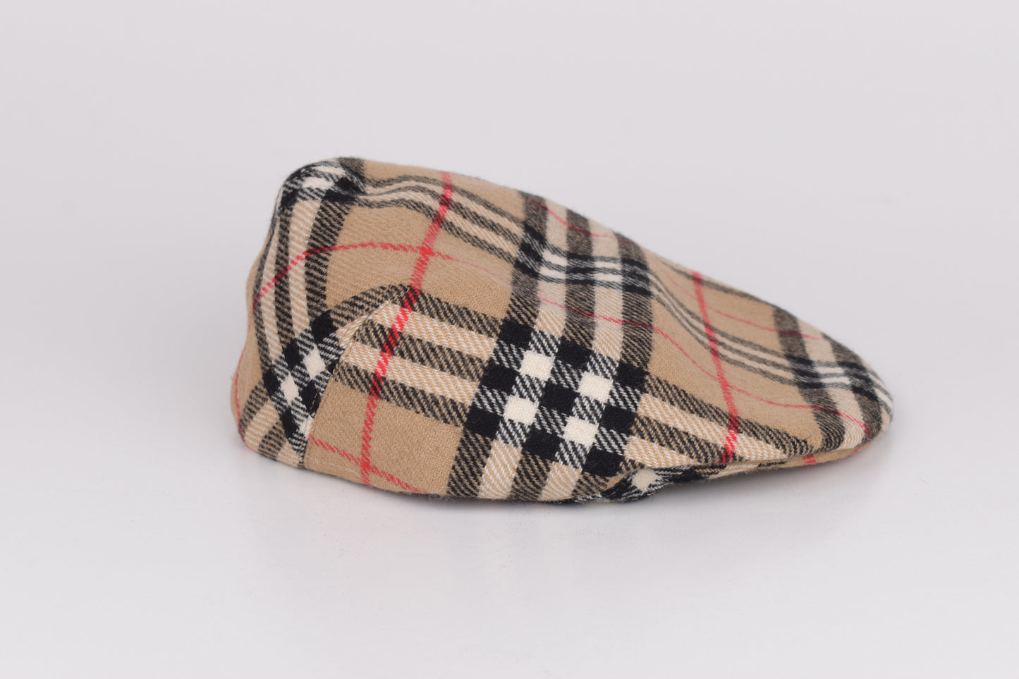 * Burberrys Wool Nova Check Flat Cap Hat, Size S, Excellent 10/10