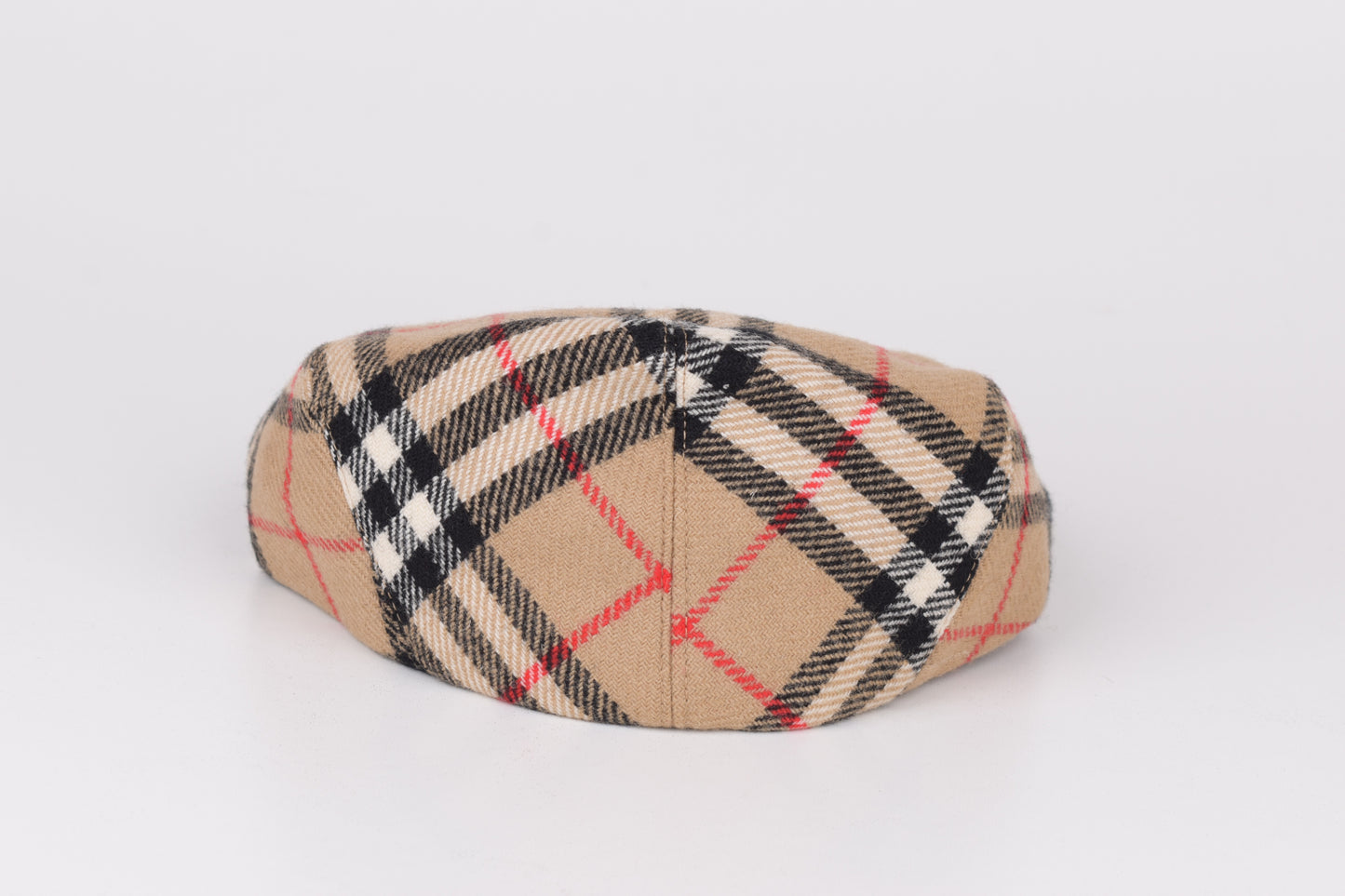 * Burberrys Wool Nova Check Flat Cap Hat, Size S, Excellent 10/10