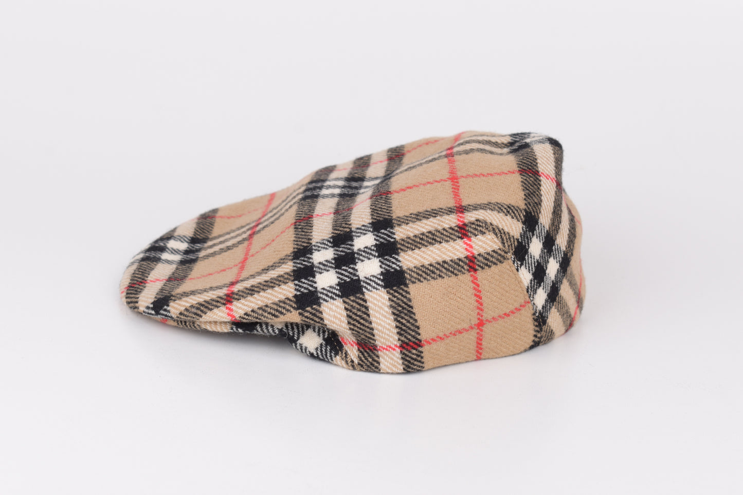 * Burberrys Wool Nova Check Flat Cap Hat, Size S, Excellent 10/10