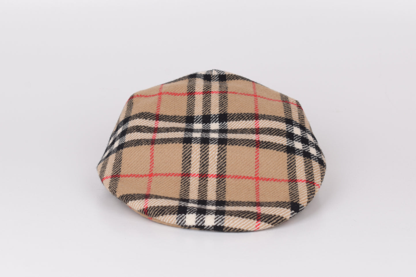 * Burberrys Wool Nova Check Flat Cap Hat, Size S, Excellent 10/10