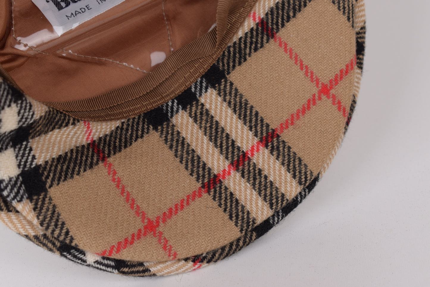 * Burberrys Wool Nova Check Flat Cap Hat, Size S, Excellent 10/10